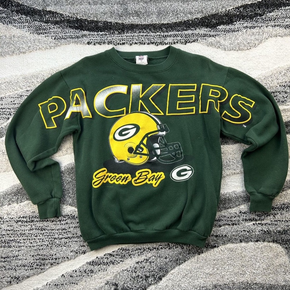 Vintage 90s Green Bay Packers Green Sweatshirt